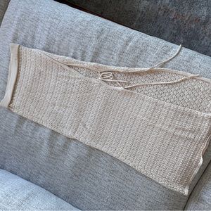 Knit midi beach skirt